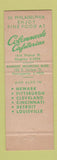 Matchbook Cover - Colonnade Company Philadelphia PA restaurant