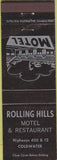 Matchbook Cover - Rolling Hills Coldwater ON CREASE