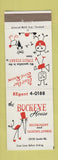 Matchbook Cover - Buckeye House Restaurant North Olmsted OH