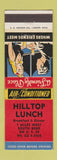 Matchbook Cover - Hilltop Lunch South Bend IN
