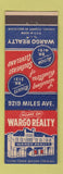 Matchbook Cover - Wargo Real Estate Cleveland OH