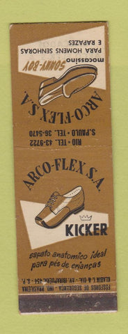 Matchbook Cover - Arco Flex Shoes Mocassins Brazil WEAR