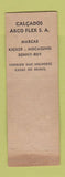 Matchbook Cover - Arco Flex Shoes Mocassins Brazil WEAR