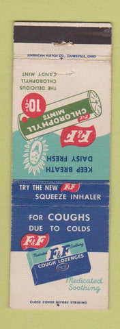 Matchbook Cover - F&F Cough Lozenges Mints