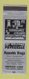 Matchbook Cover - Reynolds Drugs