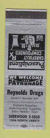 Matchbook Cover - Reynolds Drugs
