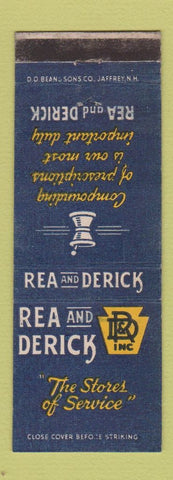 Matchbook Cover - REA And Derick Drug Stores