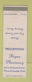 Matchbook Cover - Pieper Drug St Louis MO