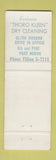 Matchbook Cover - Troy Dry Cleaners Laundry Port Huron MI WEAR