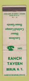 Matchbook Cover - Ranch Tavern Berlin NY WEAR