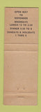 Matchbook Cover - Ranch Tavern Berlin NY WEAR