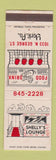 Matchbook Cover - Shelly's Lounge York PA