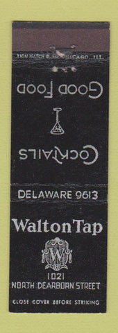 Matchbook Cover - Walton Tap Chicago IL