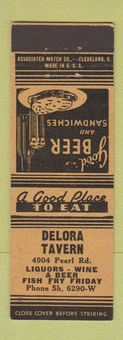 Matchbook Cover - Delora Tavern Cleveland OH