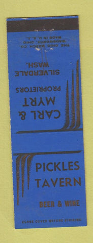 Matchbook Cover - Pickles Tavern Silverdale WA WEAR