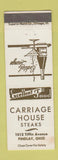 Matchbook Cover - Carriage House Steaks Findlay OH WEAR