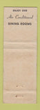 Matchbook Cover - Gibbys Restaurant Chicago IL WORN