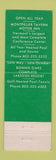 Matchbook Cover - Bonnie Oaks Resort Fairlee VT Montpelier