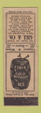 Matchbook Cover - Gill Liquor Chicago IL WEAR