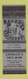 Matchbook Cover - Lindsay's Sky Bar Cleveland OH