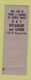 Matchbook Cover - R&S Restaurant Tavern Chicago IL ARROW