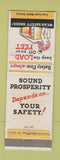 Matchbook Cover - Safety Committee Cedartown Yarn Mills shoes