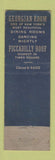 Matchbook Cover - Piccadilly Hotel New York City WEAR