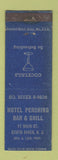 Matchbook Cover - Hotel Pershing Bar Grill South River NJ WEAR