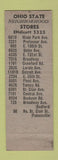 Matchbook Cover - Ohio State Beverage Cleveland OH