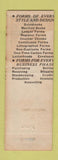 Matchbook Cover - Shelby Salesbook Shelby OH Fond Du Lac WI MISCUT
