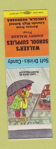 Matchbook Cover - Walker's School Supplies Lincoln NE SAMPLE