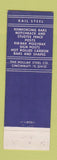 Matchbook Cover - Pollack Steel Cincinnati OH 1958