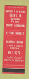 Matchbook Cover - Monterry Lounge Gretna LA Marrero