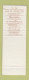 Matchbook Cover - The Roman Pub New York City Hilton Hotel
