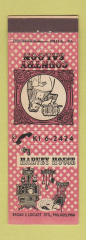 Matchbook Cover - Harvey House Country Saloon Philadelphia PA