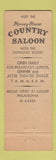 Matchbook Cover - Harvey House Country Saloon Philadelphia PA