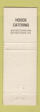 Matchbook Cover - Houck Catering Boyertown PA