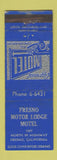 Matchbook Cover - Fresno Motor Lodge Motel CA WEAR
