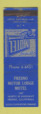 Matchbook Cover - Fresno Motor Lodge Motel CA WEAR