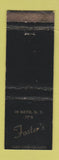 Matchbook Cover - Foster's Bath NY WEAR