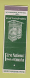 Matchbook Cover - First National Bank Omaha NE