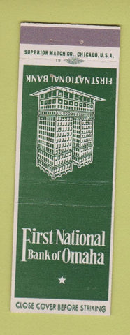 Matchbook Cover - First National Bank Omaha NE