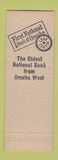 Matchbook Cover - First National Bank Omaha NE