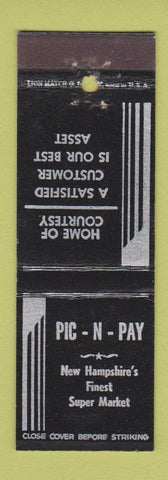 Matchbook Cover - Pic n Pay Grocery NH New Hampshire