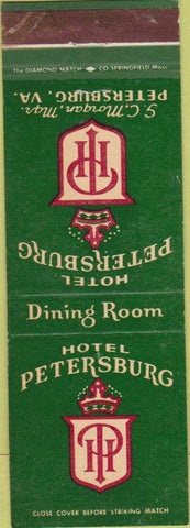 Matchbook Cover - Hotel Petersburg VA