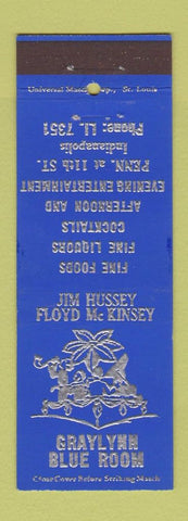Matchbook Cover - Graylynn Blue Room New Indianapolis IN
