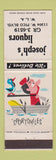 Matchbook Cover - Joseph's Liquors West Los Angeles CA