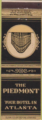Matchbook Cover - The Piedmont Hotel Atlanta GA