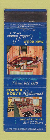 Matchbook Cover - Corner House Restaurant Chicago IL WEAR