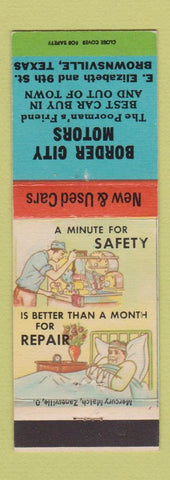 Matchbook Cover - Border City Motors Brownsville TX